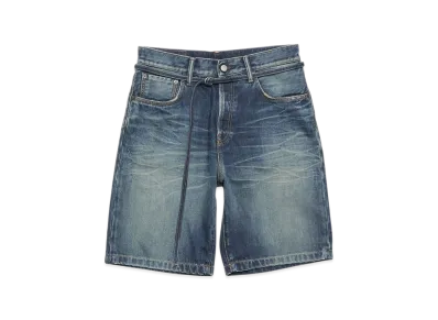 Acne Studios Loose Fit Denim Shorts "Mid Blue"