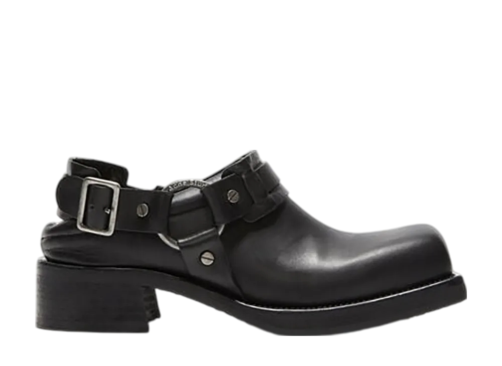 Acne Studios Leather Buckle Mules "Blue/Light Blue"