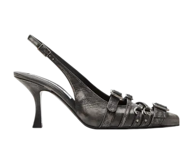 Acne Studios Slingback Leather Heels "Black"