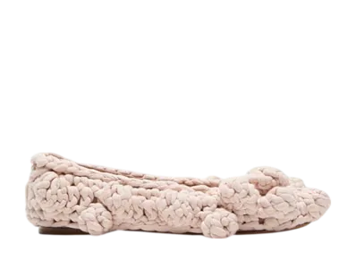 Acne Studios Knit Ballet Flats "Multi Pink"
