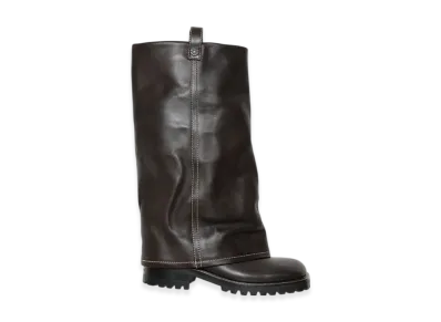 Acne Studios Leather Boots "Purple/White"