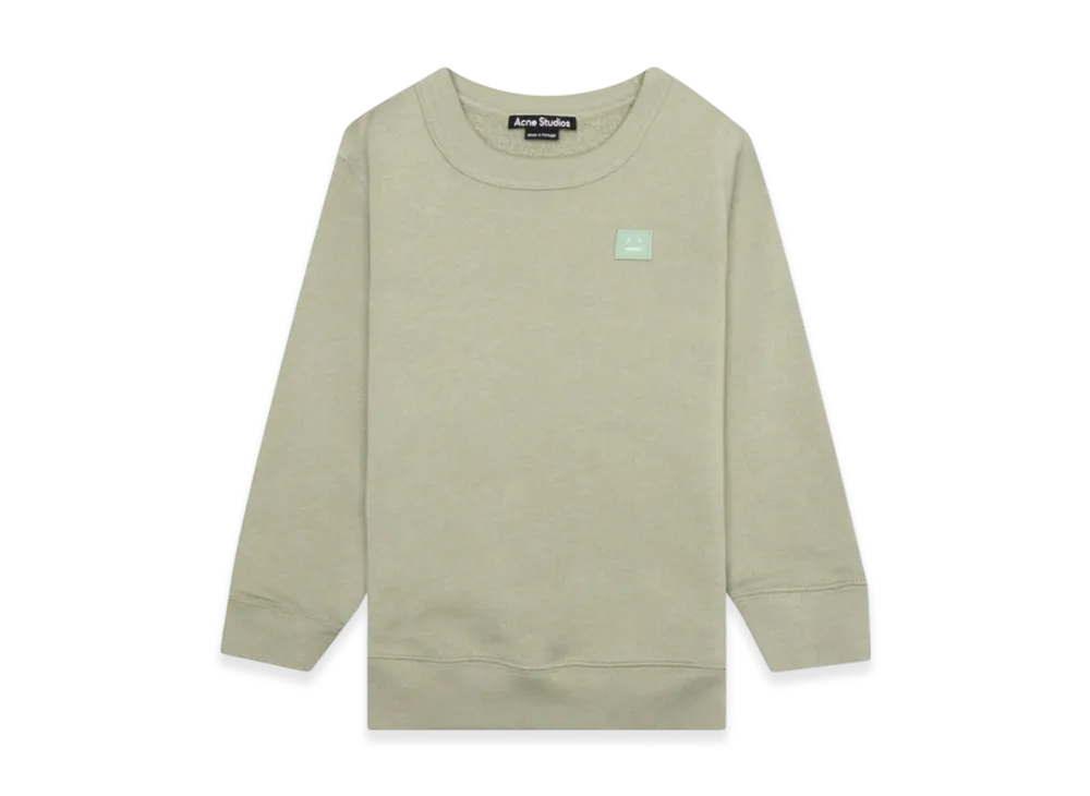 Acne Studios Kids Crewneck Sweatshirt "Eucalyptus Green"