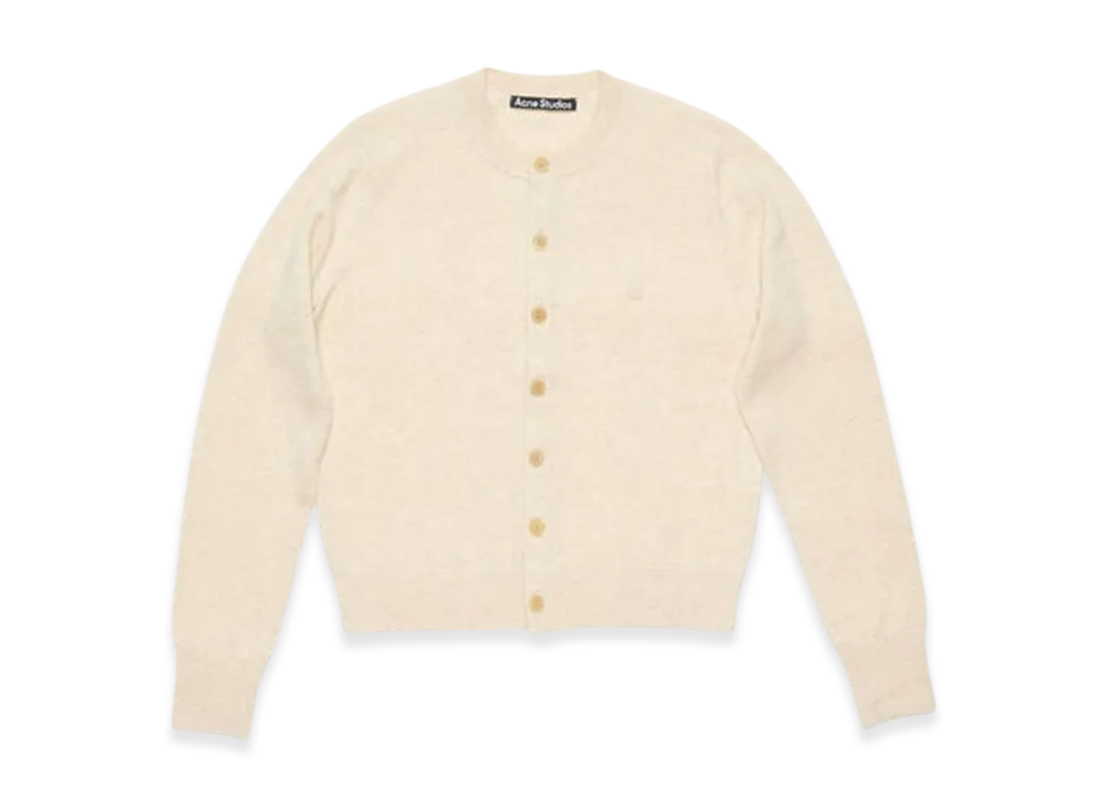 Acne Studios Cardigan Yak Wool Fitted Fit "Oatmeal Melange"