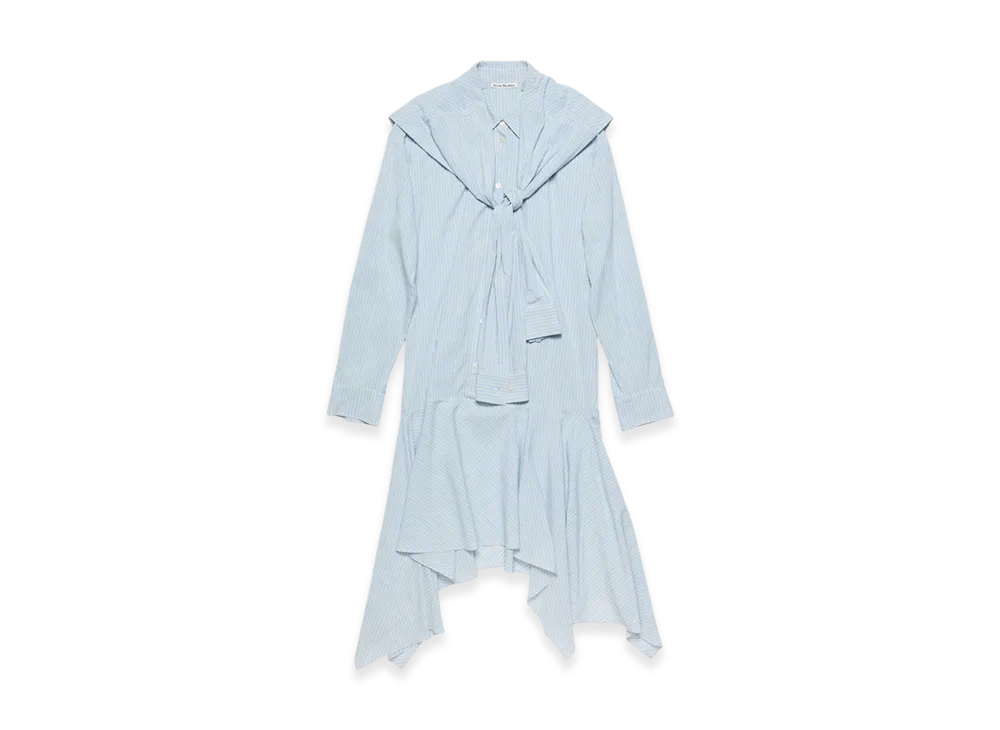 Acne Studios Layered Dress "Blue/White"