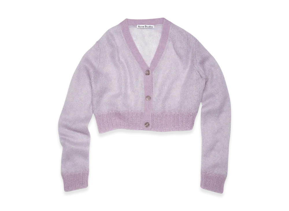 Acne Studios Cropped Cardigan "Lilac Purple"