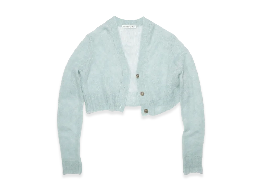 Acne Studios Cropped Cardigan "Pale Blue"