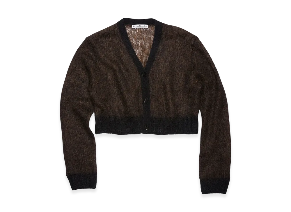 Acne Studios Cropped Cardigan "Umber Brown"