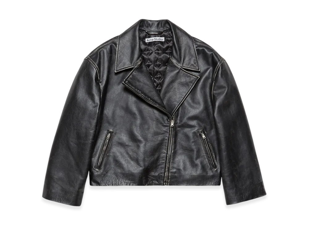 Acne Studios Denim Jacket Relaxed Cropped Fit "Anthracite Grey"