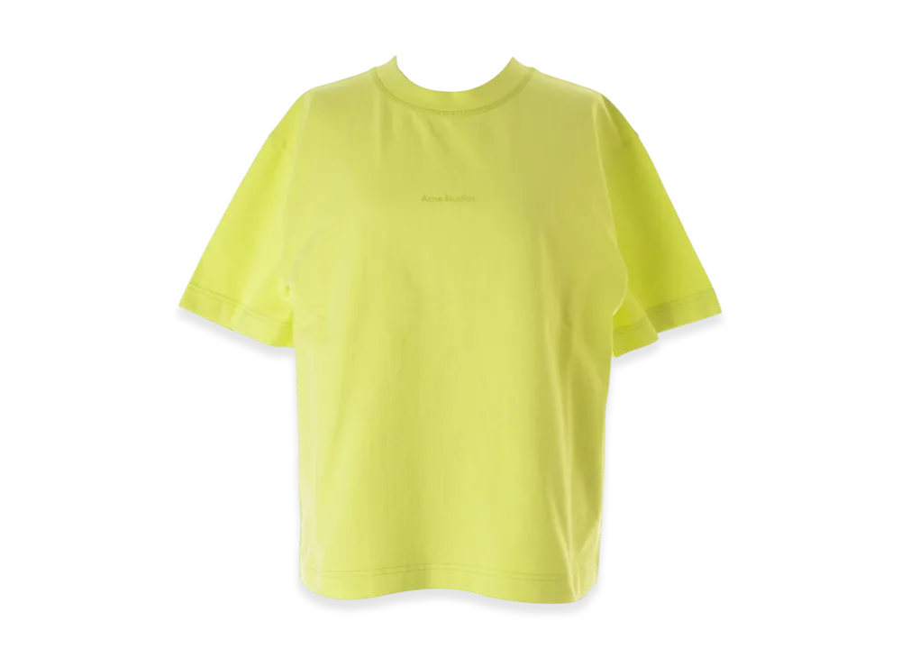 Acne Studios Edie Stamp Logo T-Shirt "Lemon Yellow"