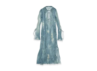 Acne Studios Fluit Print Dress "Denim Blue"