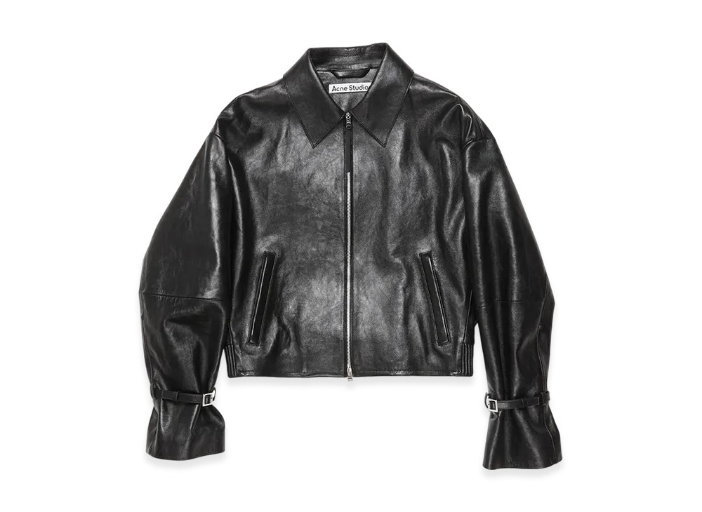 Acne Studios Leather Jacket "Black"