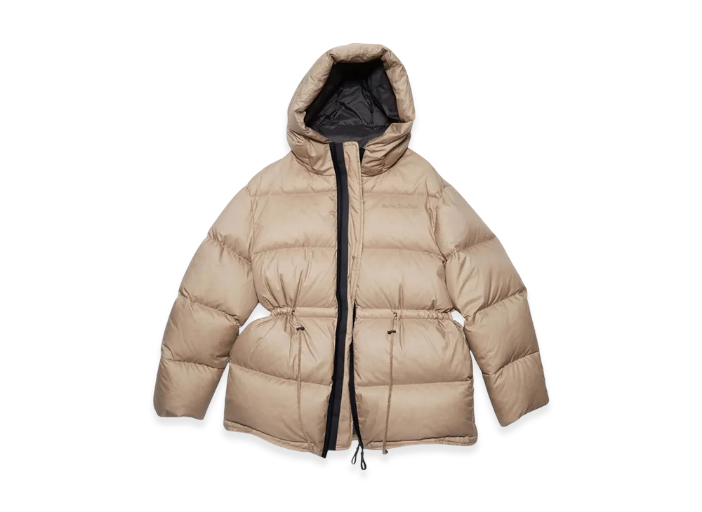 Acne Studios Hooded Puffer Jacket "Mushroom Beige"