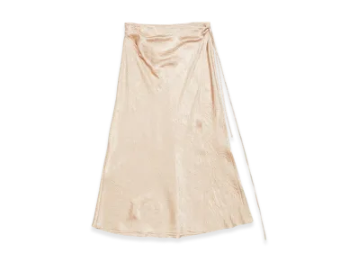Acne Studios Satin Wrap Skirt "Shell Beige"