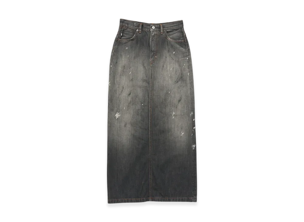 Acne Studios Mid Length Denim Skirt "Black"