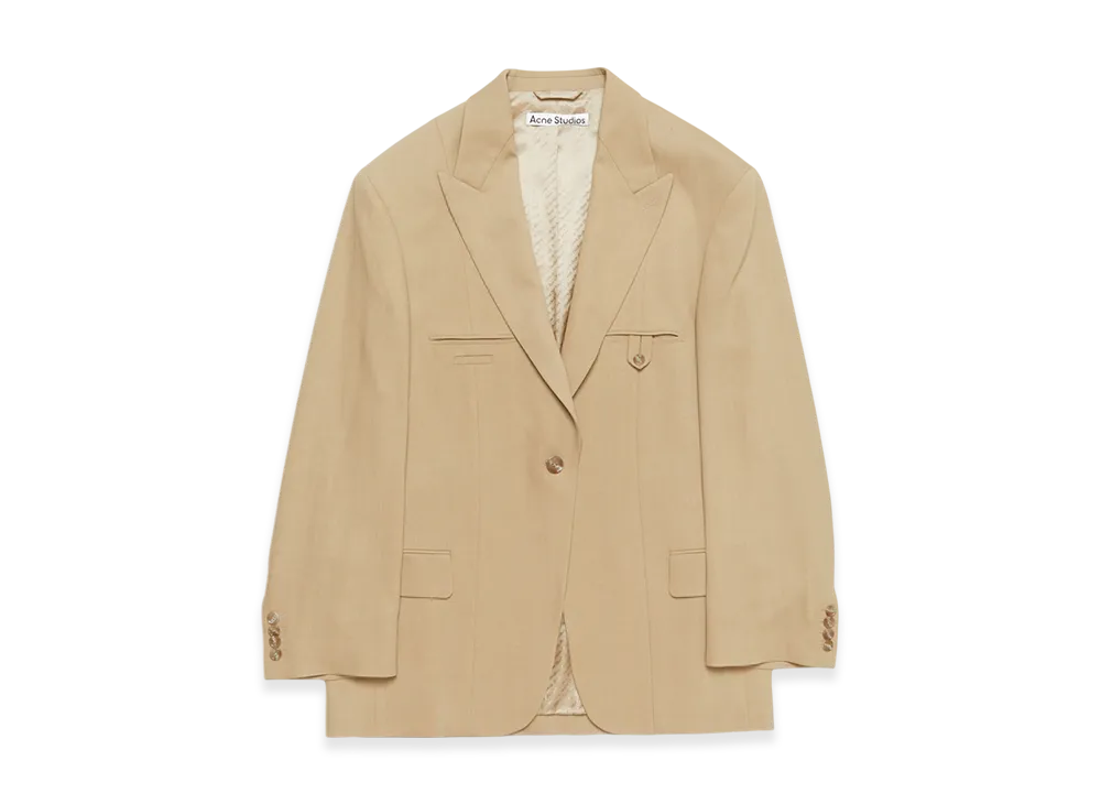 Acne Studios Relaxed Fit Suit Jacket "Camel Beige"