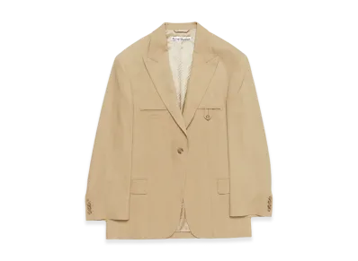Acne Studios Relaxed Fit Suit Jacket "Camel Beige"