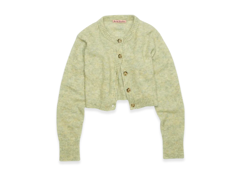 Acne Studios Mohair Blend Cardigan "Pistachio Green"