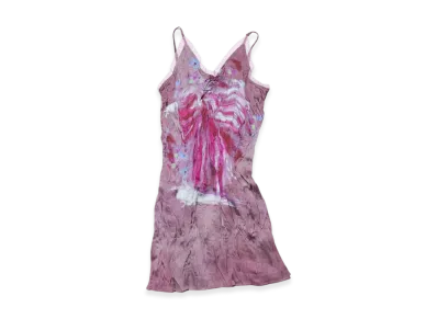 Acne Studios Print Blouse Dress "Raspberry Pink"