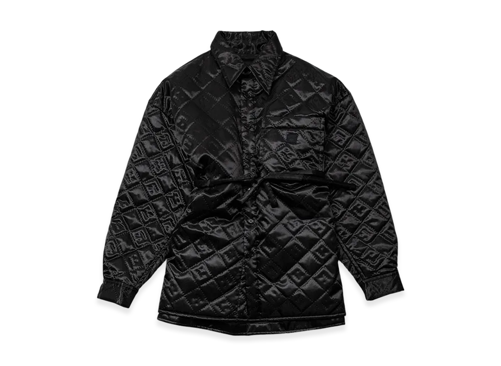 Acne Studios Quilted Satin Jacket "Black"