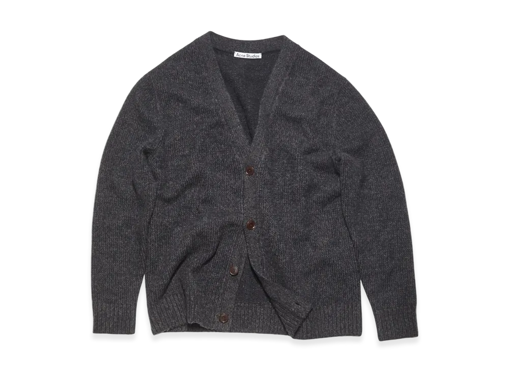 Acne Studios Wool Blend Cardigan "Used Black"