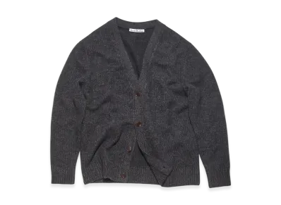 Acne Studios Wool Blend Cardigan "Used Black"