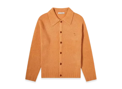 Acne Studios Polo Wool Cardigan "Almond Brown"