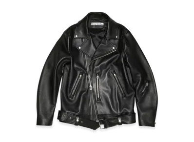 Acne Studios Leather Biker Jacket "Black"