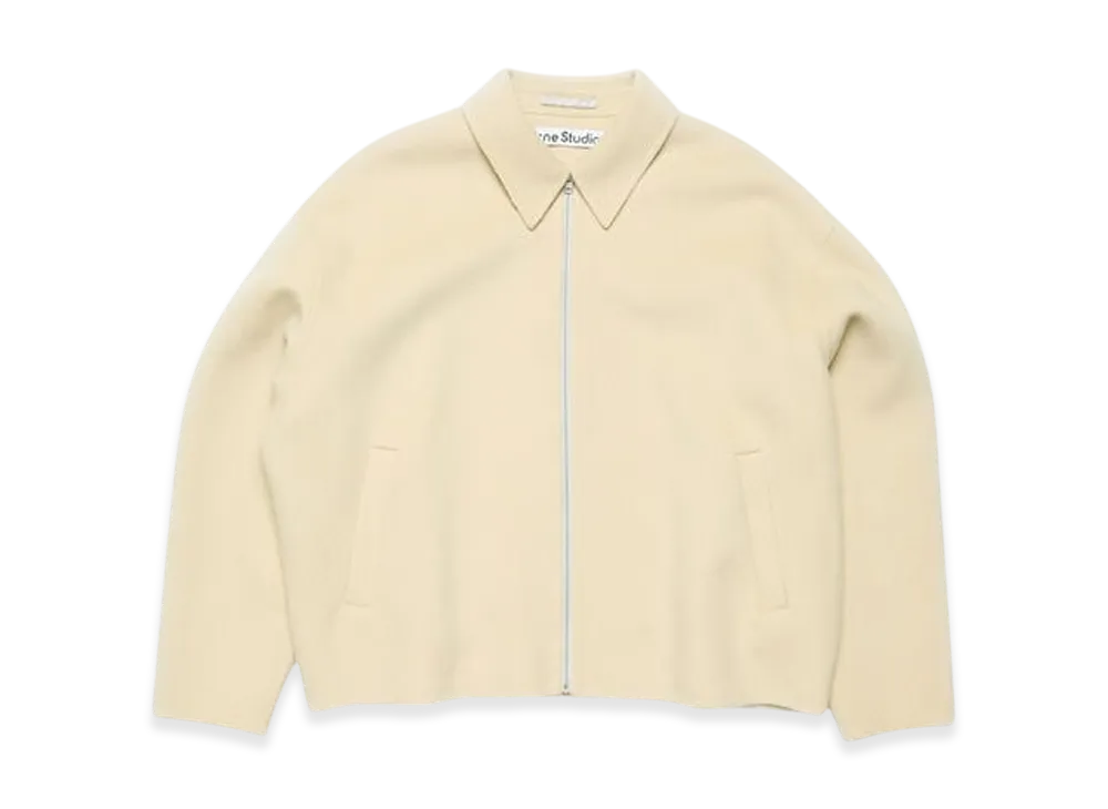 Acne Studios Wool Zipper Jacket "Oat Beige"