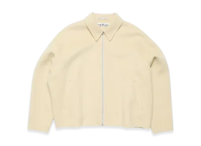 Acne Studios Wool Zipper Jacket "Oat Beige"