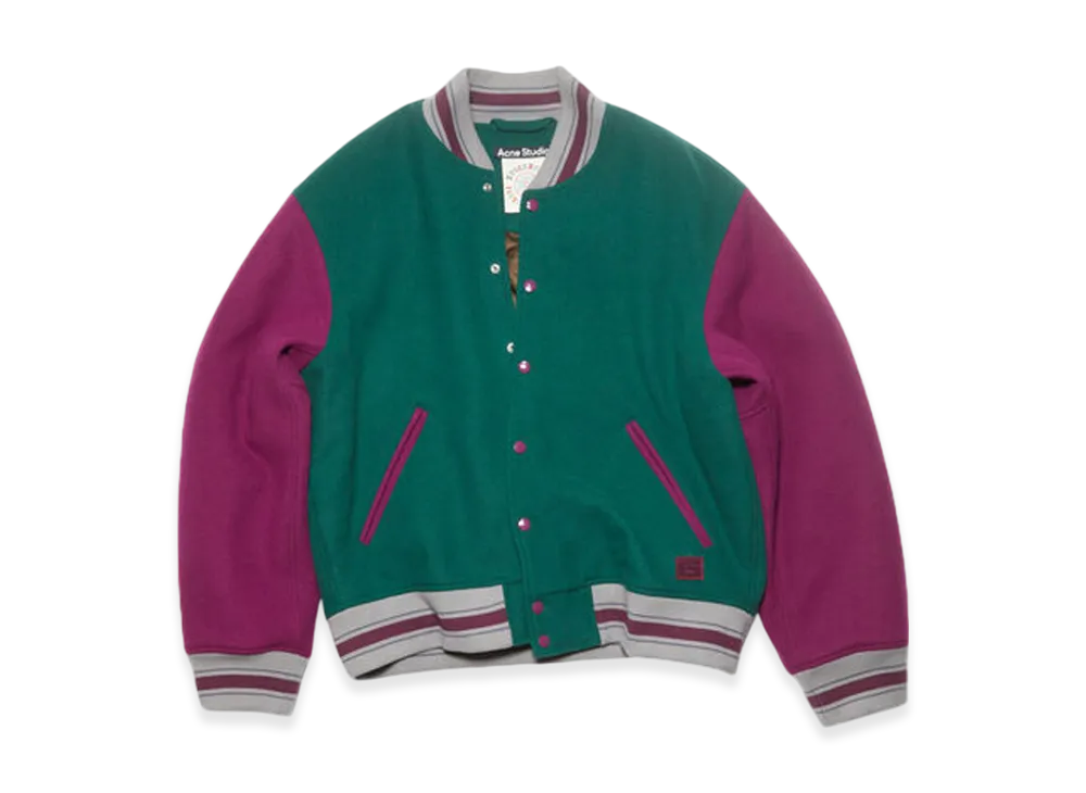 Acne Studios Varsity Jacket "Night Green"