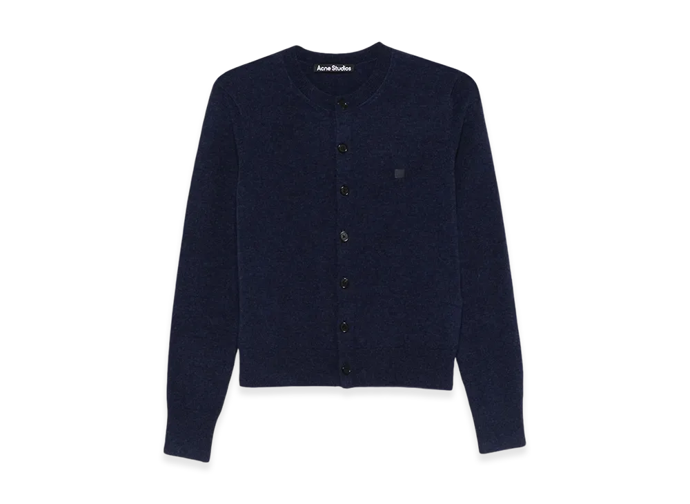 Acne Studios Yak Wool Fitted Fit Cardigan "Navy Melange"