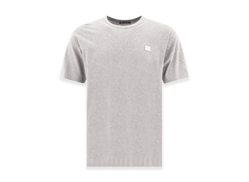 Acne Studios Ellison Face Slim-Fit Crewneck T-Shirt "Light Grey Melange"