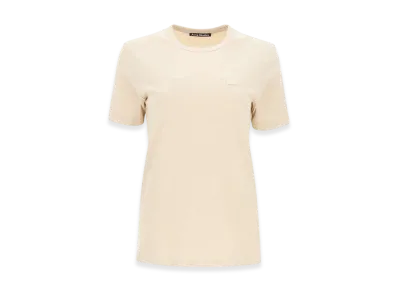 Acne Studios Ellison Face Slim-Fit Crewneck T-Shirt "Oatmeal Melange"