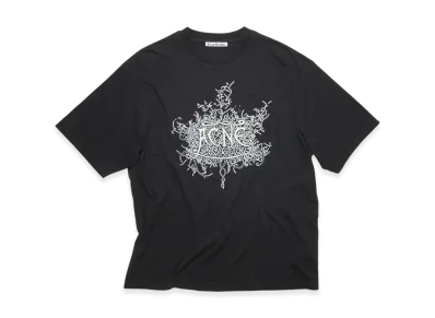 Acne Studios Glow In The Dark Logo T-Shirt "Faded Black"