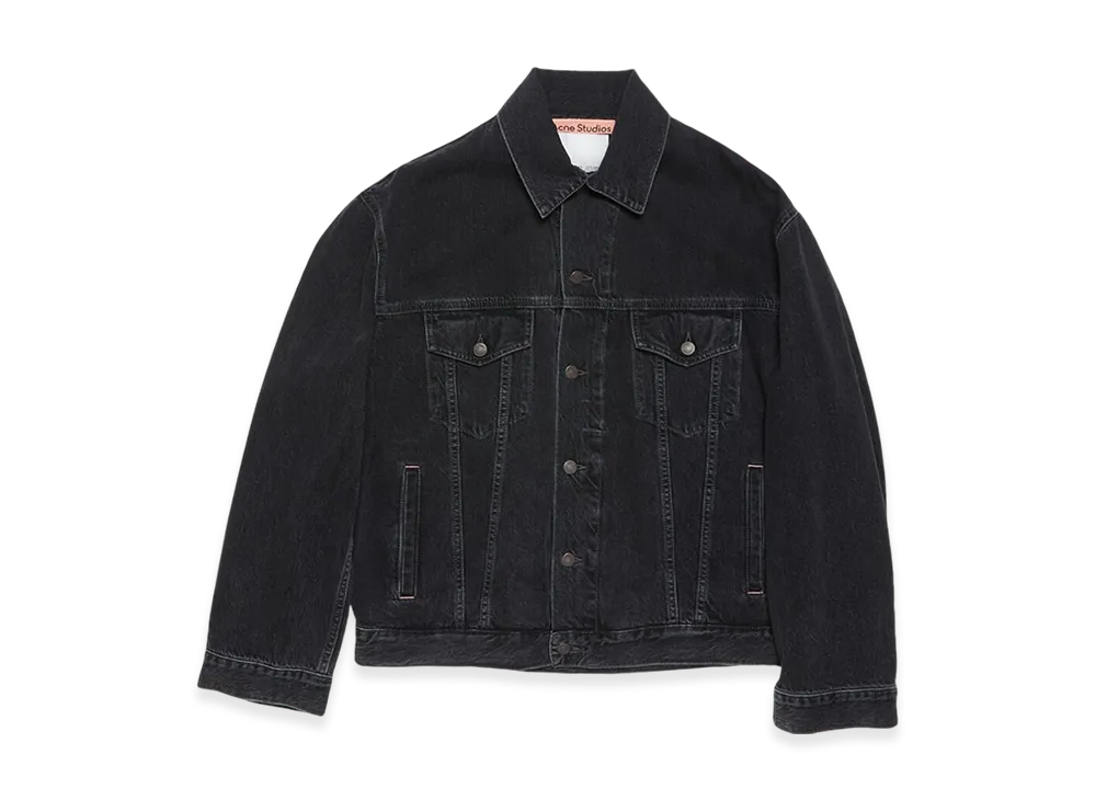 アクネ ストゥディオズ リラックス フィット デニム ジャケット "ブラック"