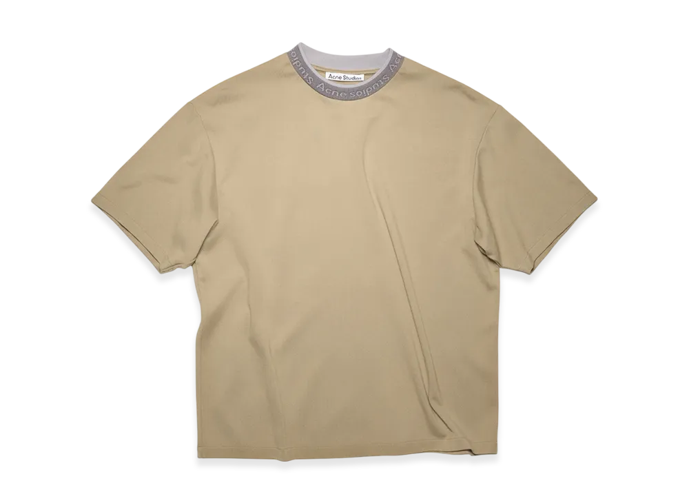 Acne Studios Logo Binding T-Shirt "Dark Beige"