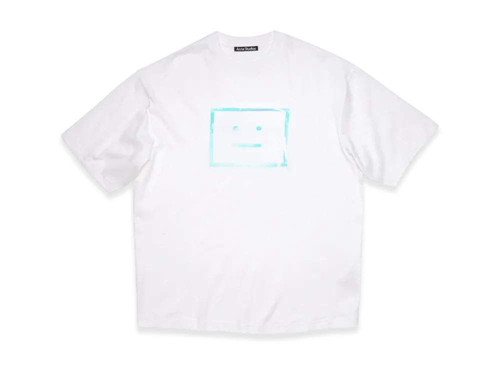 Acne Studios Metallic Face T-Shirt "Optic White"