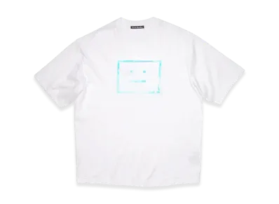 Acne Studios Metallic Face T-Shirt "Optic White"