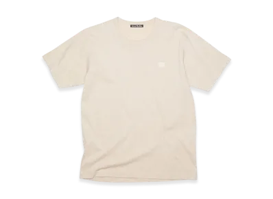 Acne Studios Nash Face Crewneck T-Shirt "OATMEAL MELANGE"