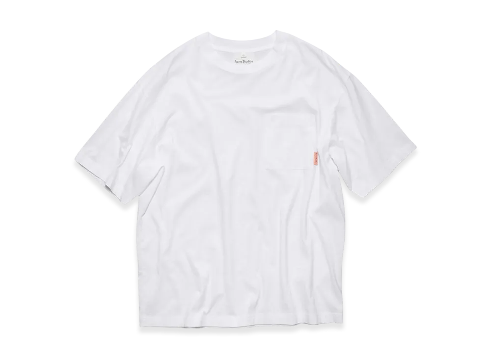 Acne Studios Pink Label Cotton Pocket T-Shirt "Optic White"