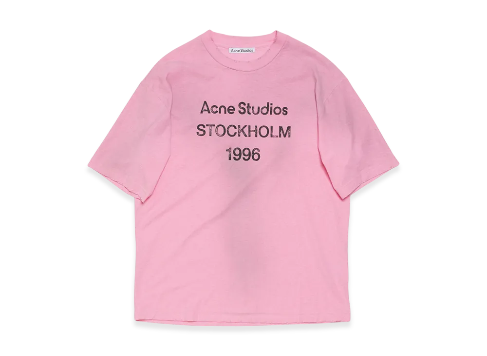 Acne Studios Logo T-Shirt Relaxed Fit "Cotton Candy Pink"