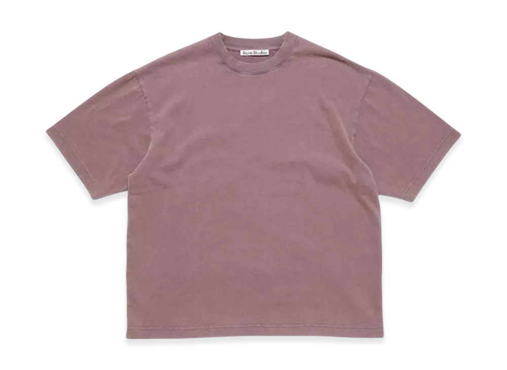 Acne Studios Crew Neck T-Shirt Relaxed Unisex Fit "Plume Purple"