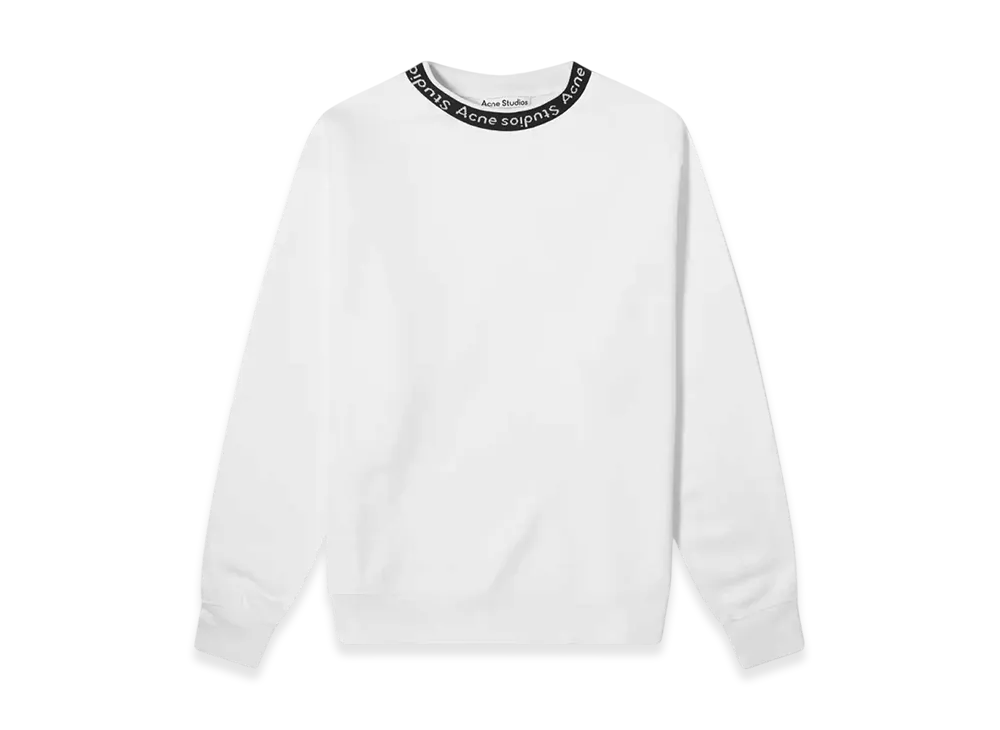 Acne Studios Rib Fulton Sweatshirt "Optic White"