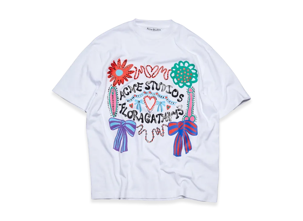 Acne Studios Screen Print T-Shirt "Optic White"