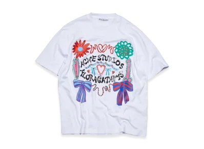 Acne Studios Screen Print T-Shirt "Optic White"