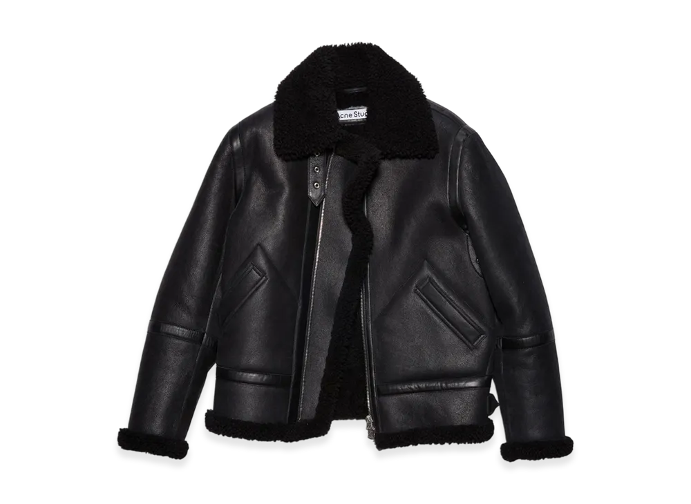Acne Studios Shearling Aviator Jacket "Black"