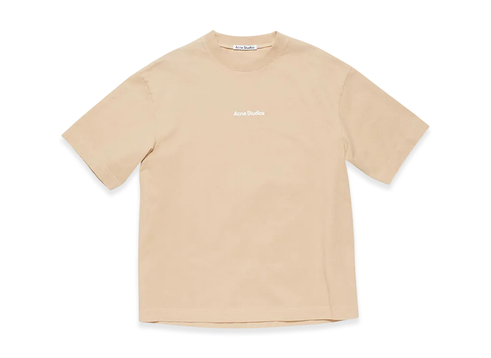 Acne Studios Stamp Logo Relaxed Fit T-Shirt "Wheat Beige"