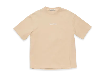 Acne Studios Stamp Logo Relaxed Fit T-Shirt "Wheat Beige"