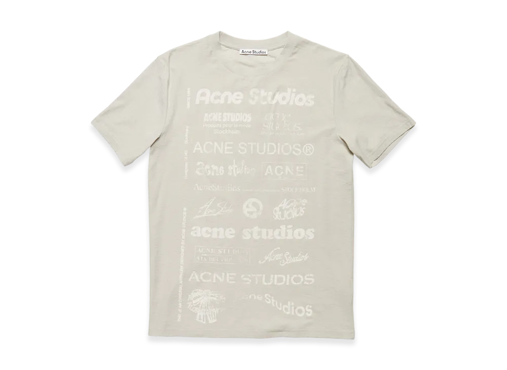 Acne Studios Logo T-Shirt Relaxed Fit "Herb Green"