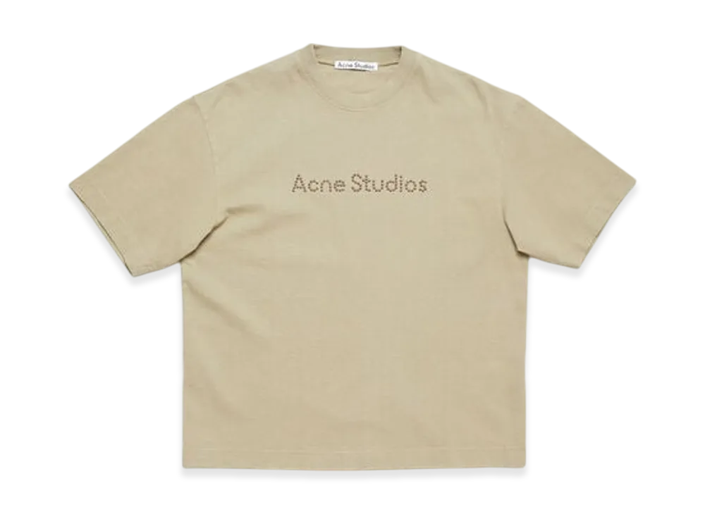 Acne Studios Logo T-Shirt Relaxed Fit "Sand Beige"